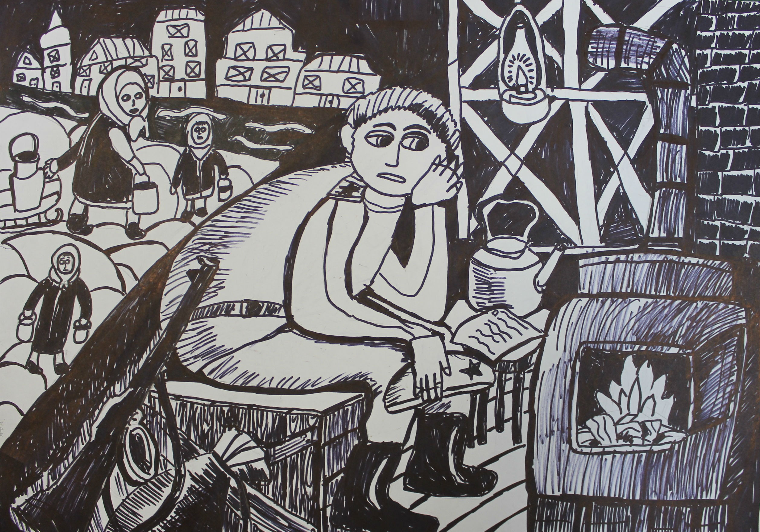 «Бьется в тесной печурке огонь...»